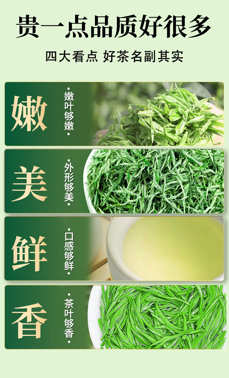 2026豫春尖牌特级信阳毛尖绿茶袋装500g  2026 Yu Chun Jian Brand Premium Xinyang Maojian Green Tea Bagged 500g（17.6oz）