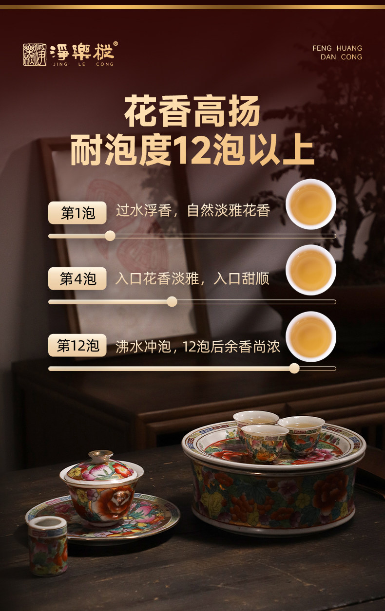 2026净乐牌蜜兰香凤凰单枞乌龙茶罐装500g  2026 Jingle Brand Milanxiang Phoenix Dancong Oolong Tea, Canned 500g 17.6oz