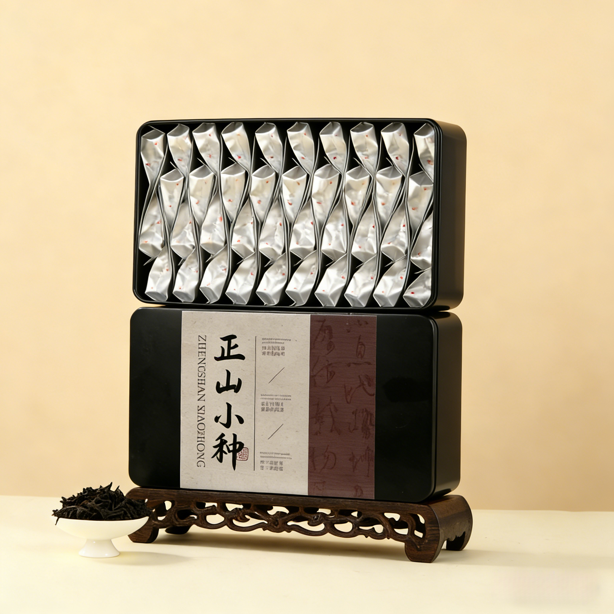 2026正山小种牌特级正山小种红茶礼盒装5g*40  2026 Zhengshan Xiaozhong Premium Zhengshan Xiaozhong Black Tea Gift Box 5g*40（200g 7oz）