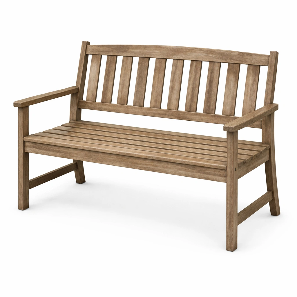 Banco de exterior de madera de acacia para exteriores-COZYVELORA