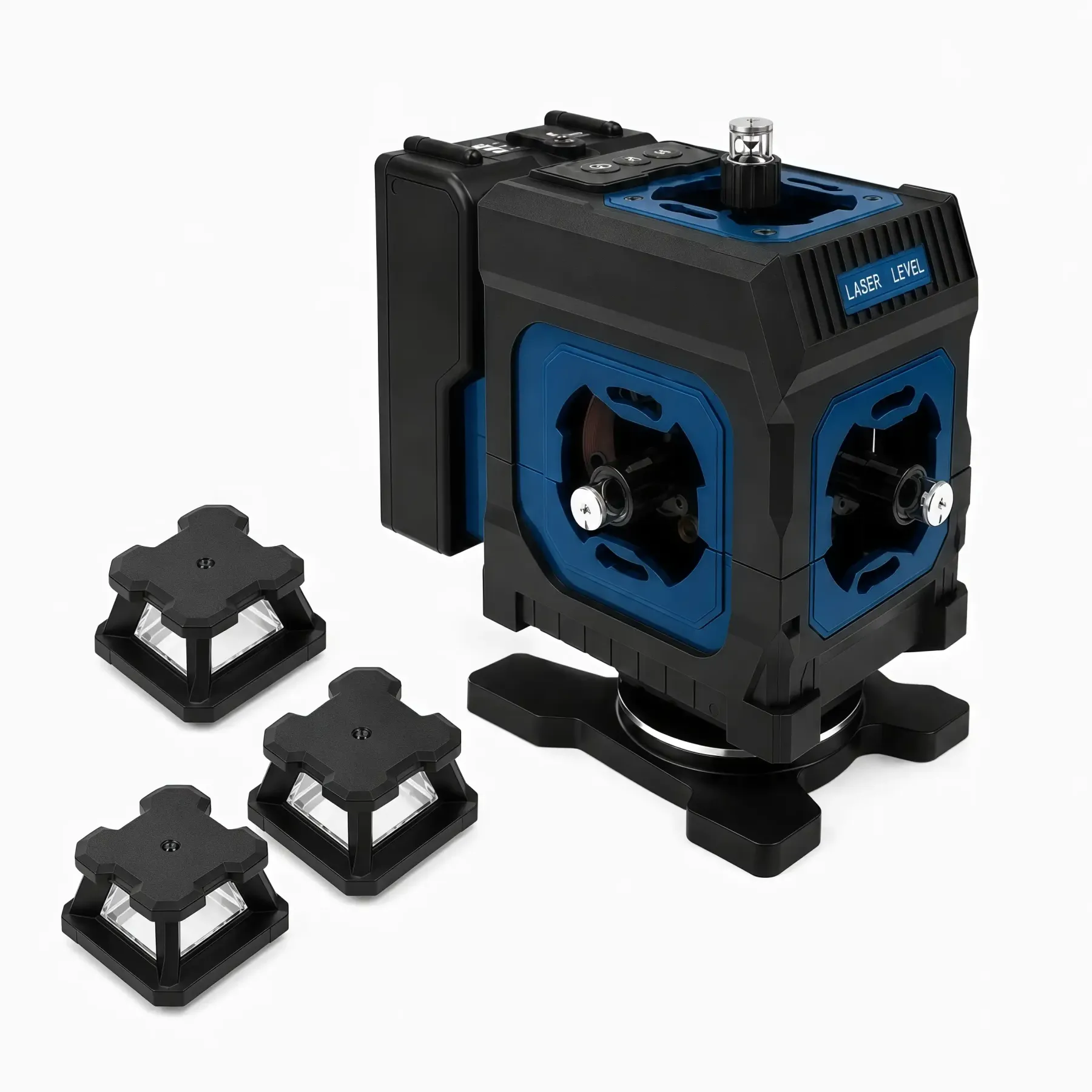SEEKTOOL MX4 Max 4×360° Green Laser Level — Inductive Power, Removable Laser Modules & App Control  
