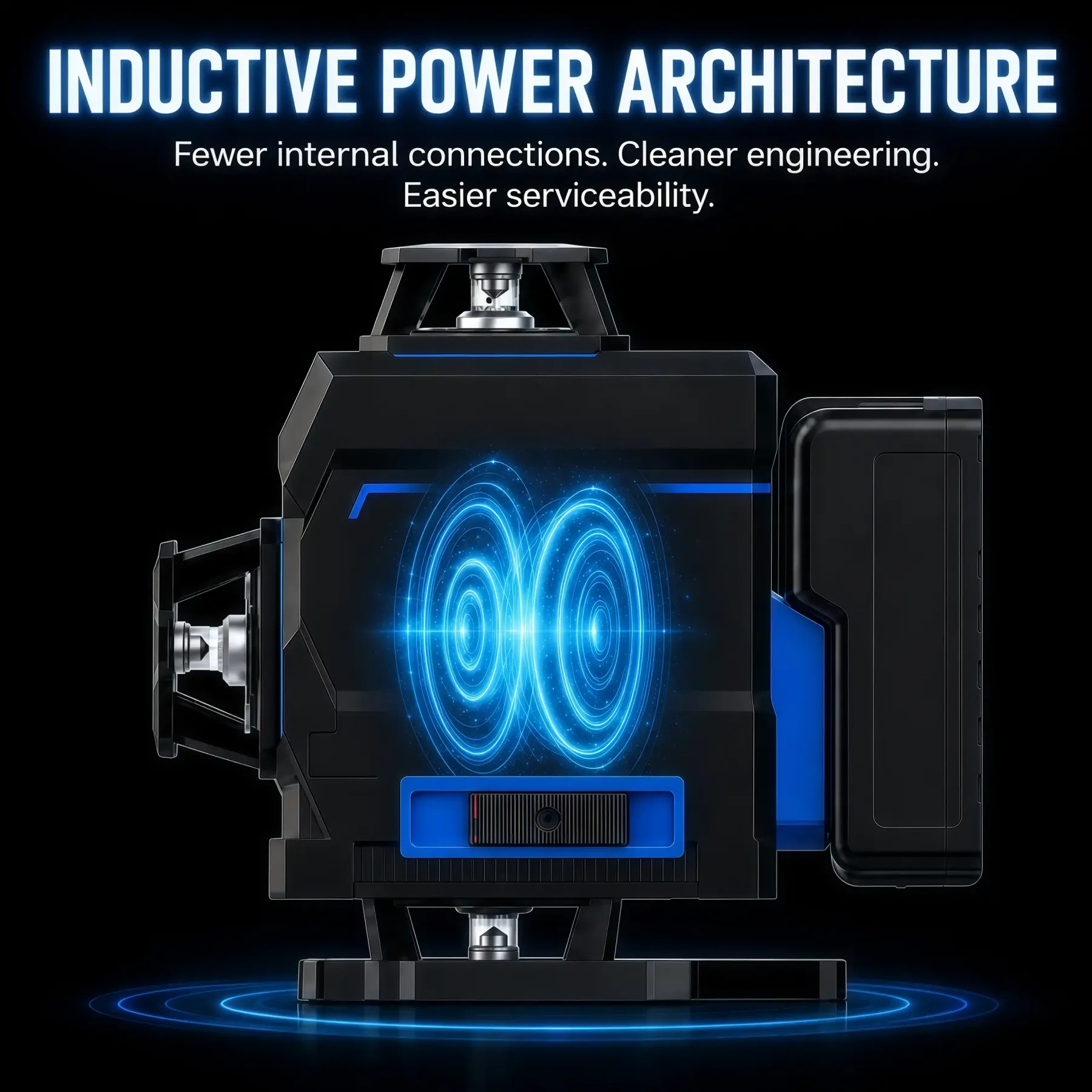 SEEKTOOL MX4 Max 4×360° Green Laser Level — Inductive Power, Removable Laser Modules & App Control  