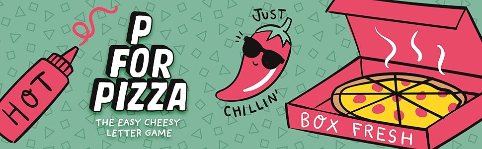 p for pizza, big potato games, board games for kids and adults
