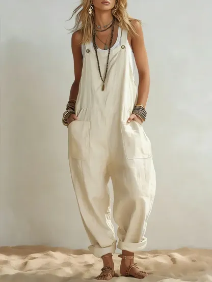 Women's Casual Vacation-style Jumpsuit