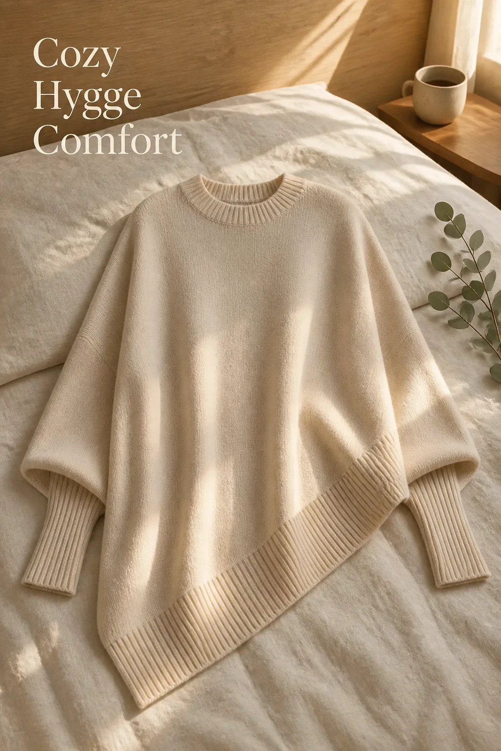 The Women's Cozy Loose Asymmetrical Hem Sweater
