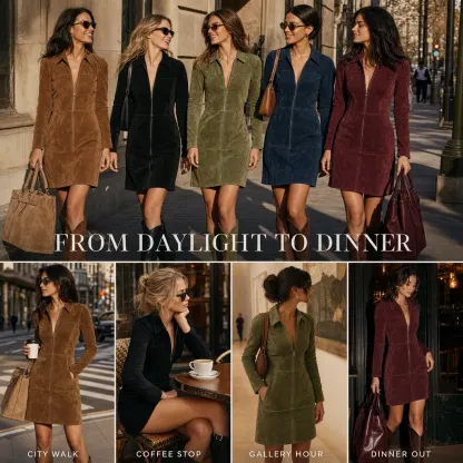 City, coffee, gallery and dinner lifestyle collage