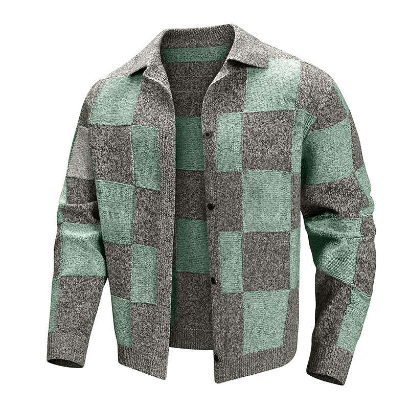Men's street style plaid jacket