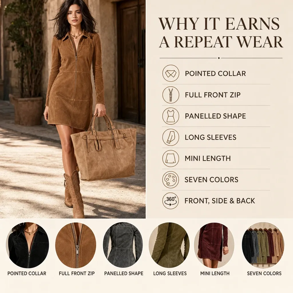 Buyer-style image with a factual design-details list