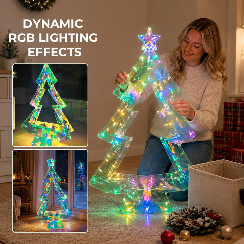 Foldable Iridescent Christmas Tree
