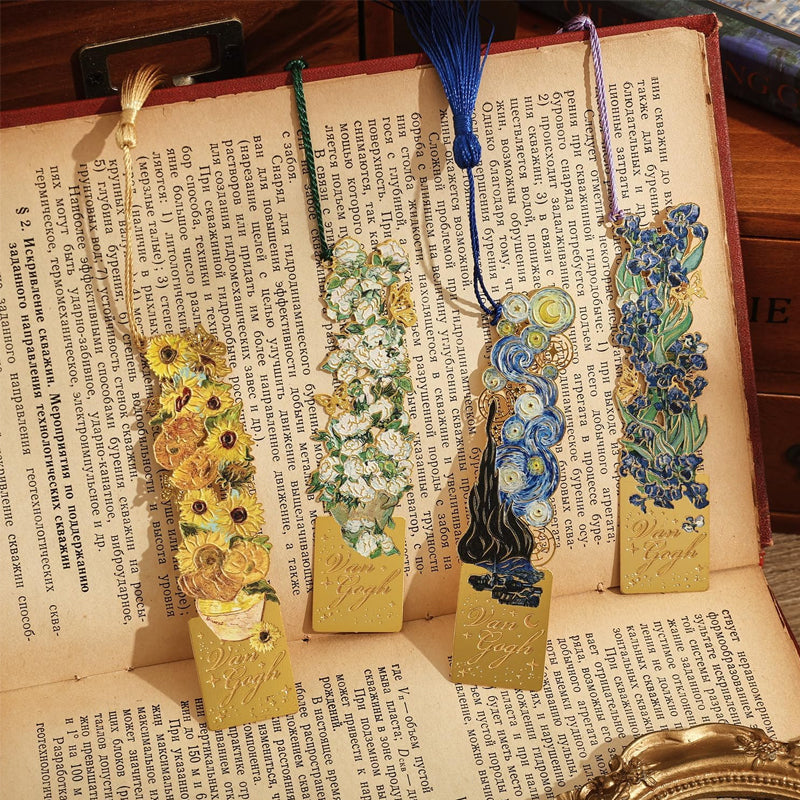 🎨 Van Gogh Hollow Bookmark – Vintage Art Inspired Bookmark 📚