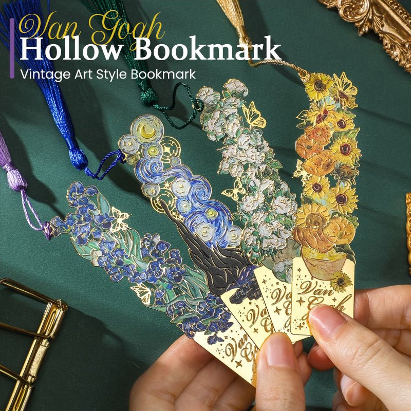 🎨 Van Gogh Hollow Bookmark – Vintage Art Inspired Bookmark 📚