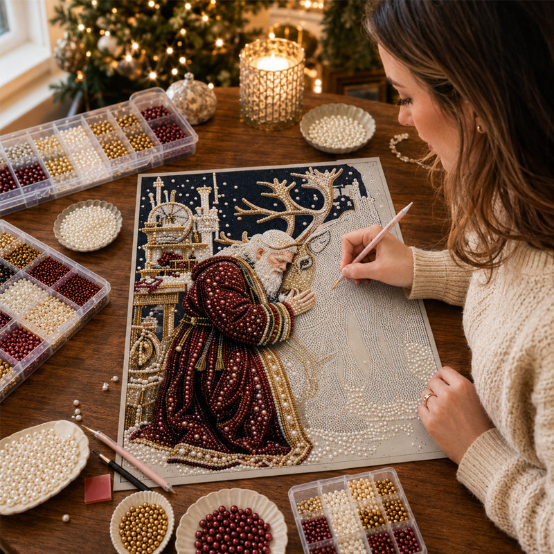 🌟Christmas Reindeer Diamond Painting Art Kit🎨