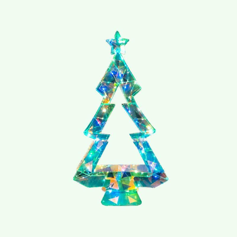 Foldable Iridescent Christmas Tree