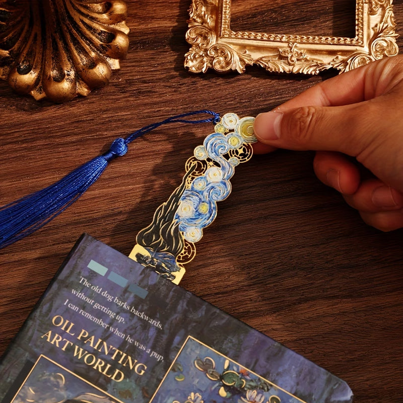 🎨 Van Gogh Hollow Bookmark – Vintage Art Inspired Bookmark 📚