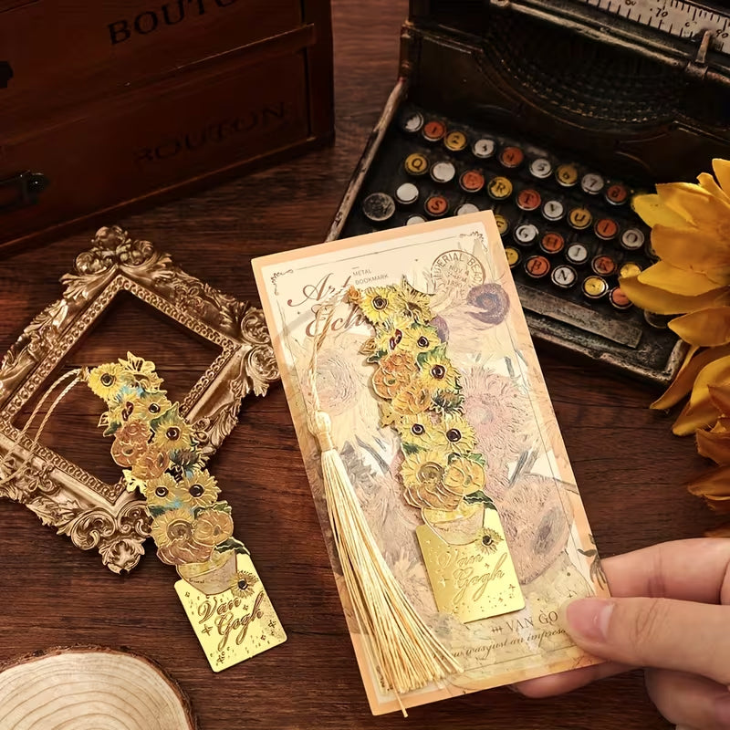 🎨 Van Gogh Hollow Bookmark – Vintage Art Inspired Bookmark 📚
