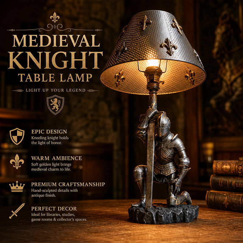 Knight's Heritage Medieval Armor Table Lamp