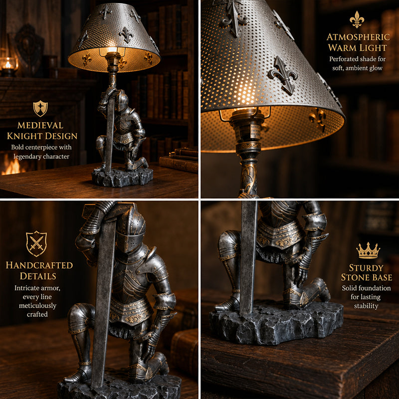 Knight's Heritage Medieval Armor Table Lamp