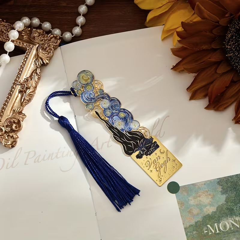🎨 Van Gogh Hollow Bookmark – Vintage Art Inspired Bookmark 📚
