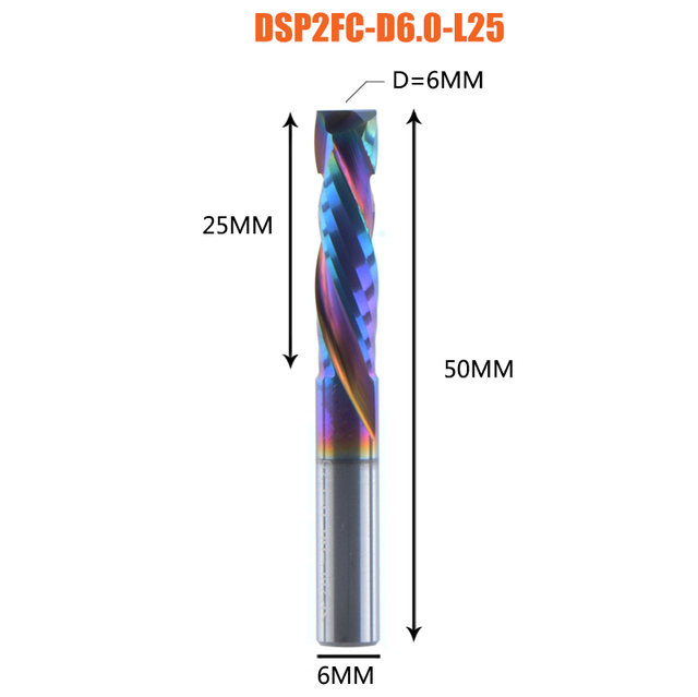 2 Flutes Carbide Compression Router  Bits for Woodworking UP & DOWN Cut  Spiral End Mill Millling Cutters 