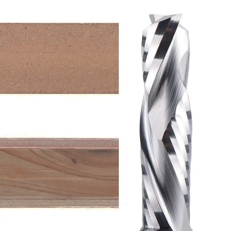 [Copy]2 Flutes Carbide Compression Router  Bits for Woodworking UP & DOWN Cut  Spiral End Mill Millling Cutters 