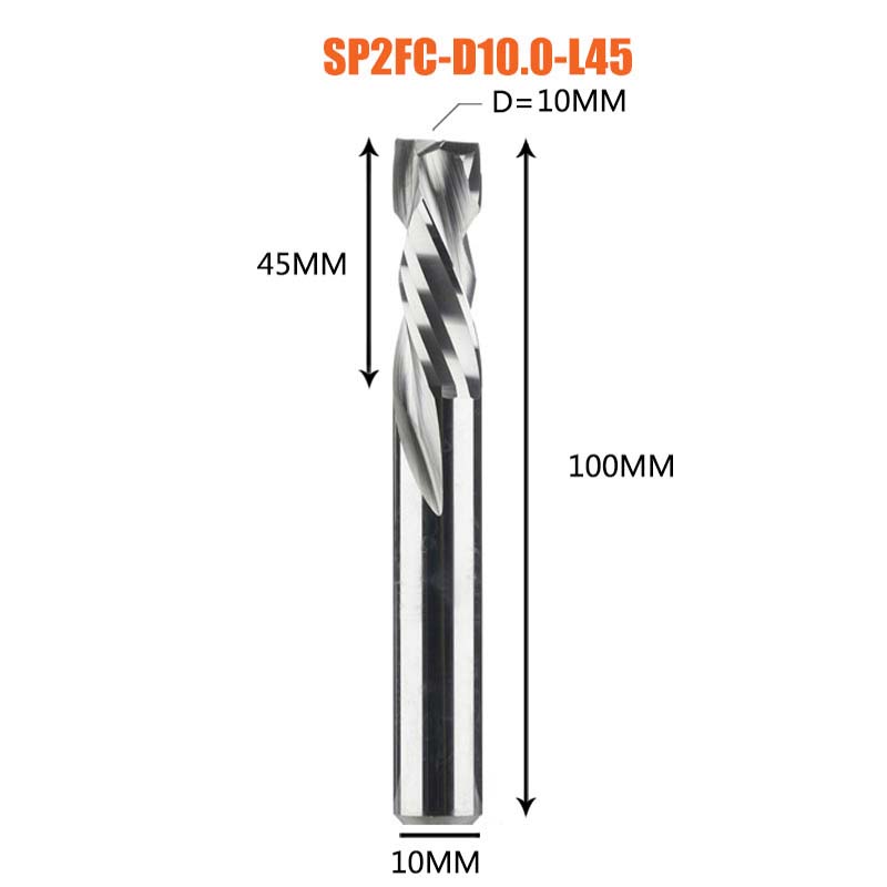 [Copy]2 Flutes Carbide Compression Router  Bits for Woodworking UP & DOWN Cut  Spiral End Mill Millling Cutters 