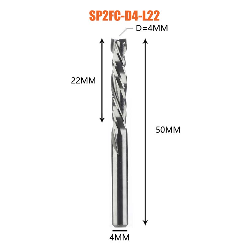 [Copy]2 Flutes Carbide Compression Router  Bits for Woodworking UP & DOWN Cut  Spiral End Mill Millling Cutters 