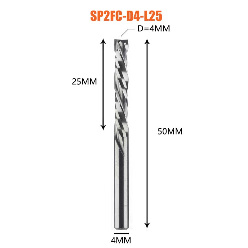 [Copy]2 Flutes Carbide Compression Router  Bits for Woodworking UP & DOWN Cut  Spiral End Mill Millling Cutters 