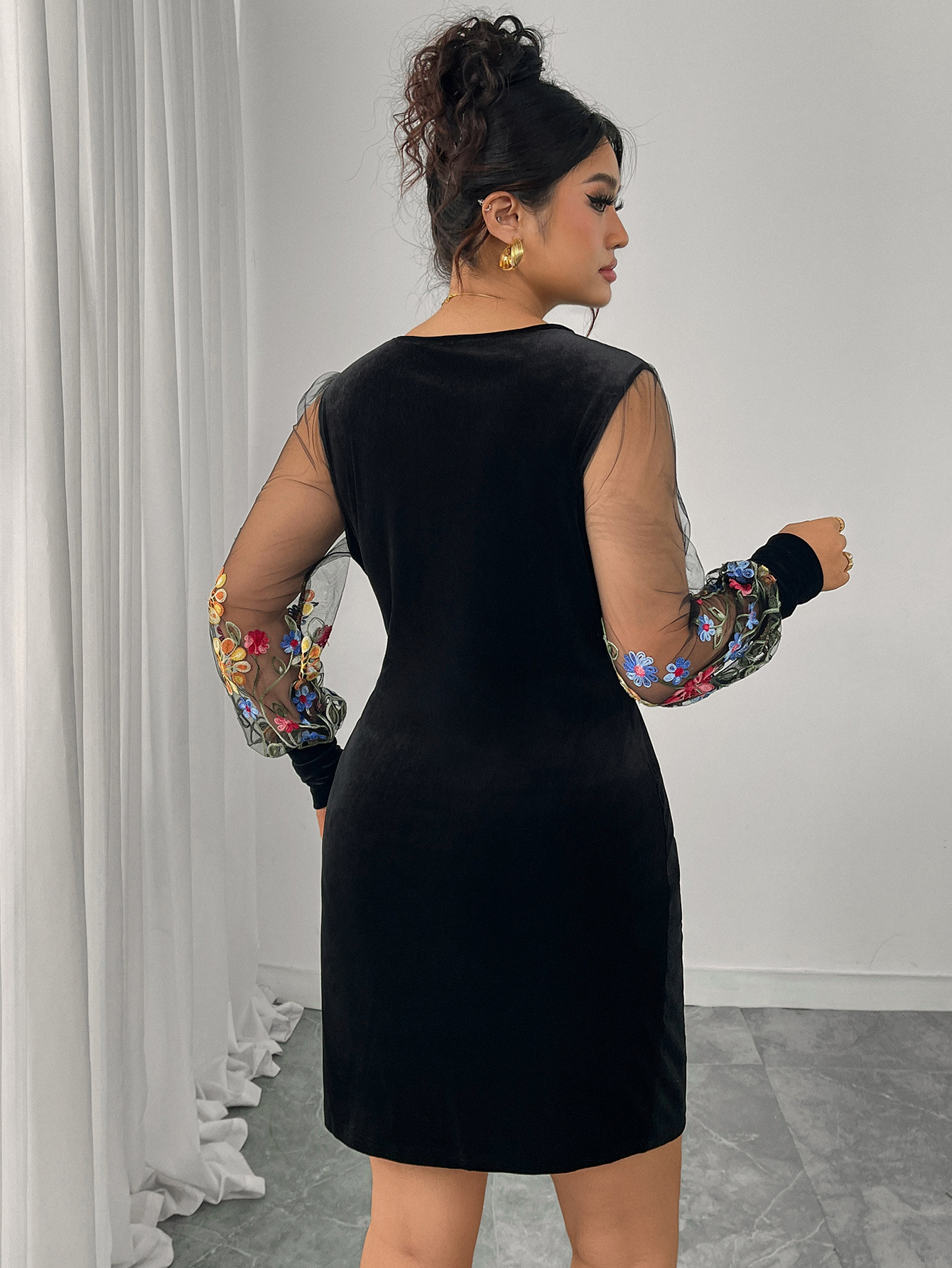 The Noir Bloom Dress