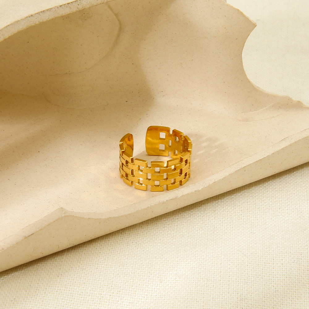 Vintage Watch-Link Open Ring