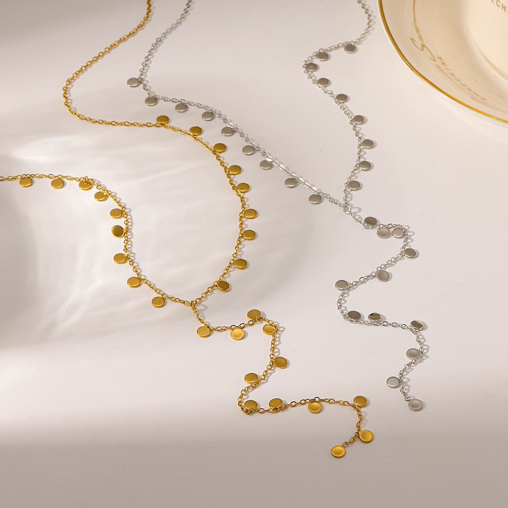 Scattered Disc Y-Lariat Necklace
