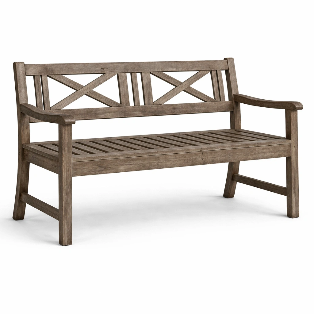 Banco de exterior de madera de acacia-ROOMNIRA