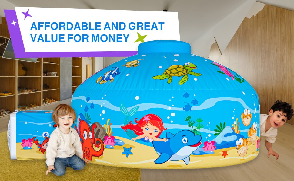 Portable and spacious kids tent interior