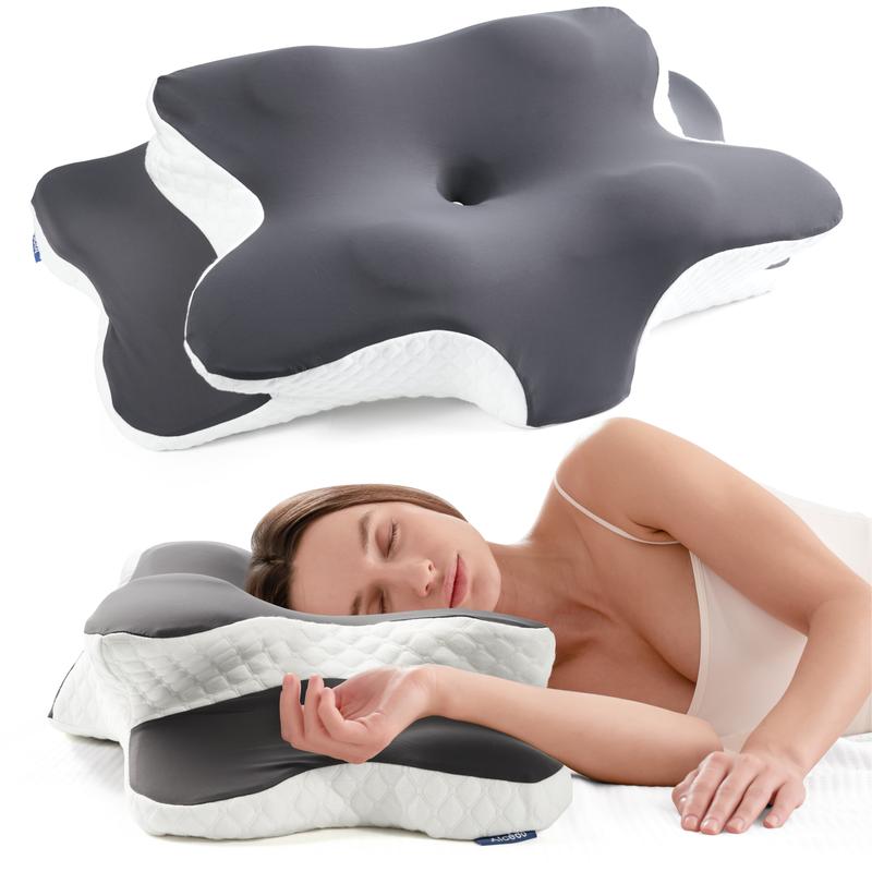 Ergonomic Contour Memory Foam Cervical Pillow - Orthopedic Neck Support 😴💤
