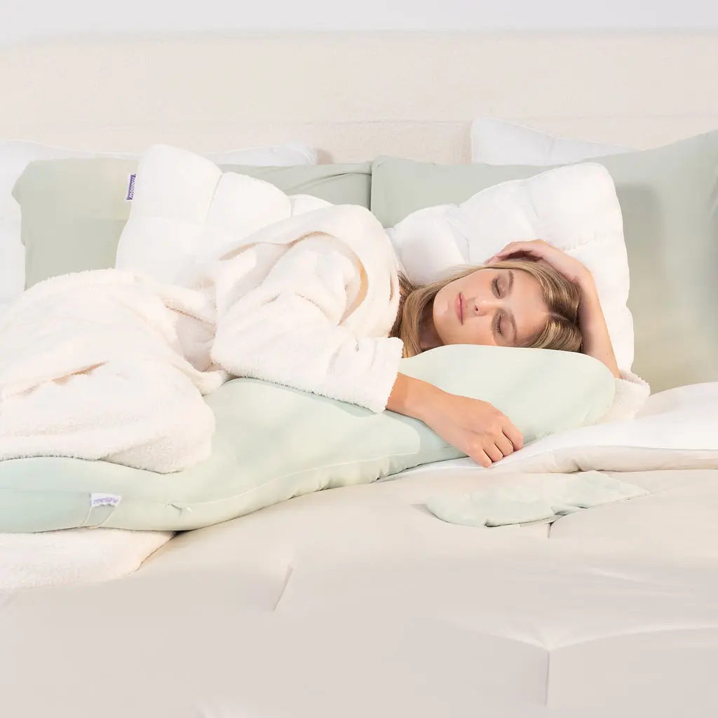 Full Body Ergonomic Support Pillow - Cooling Maternity & Pregnancy Relief 🤰💤