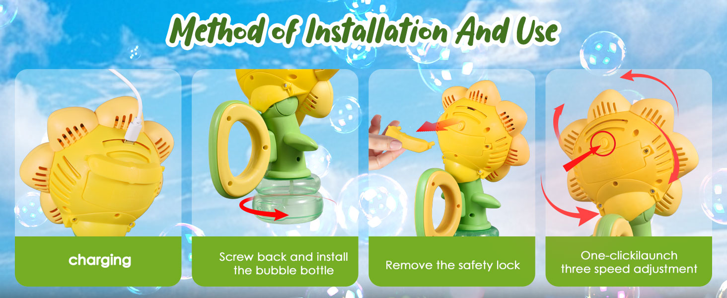 Sunflower Bubble Party