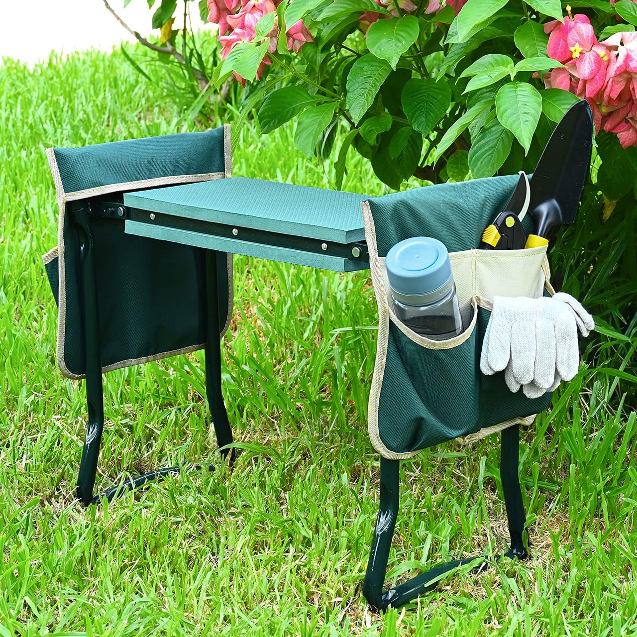 2-in-1 Foldable Garden Kneeler & Seat | Ergonomic Gardening Bench 🌿🌻