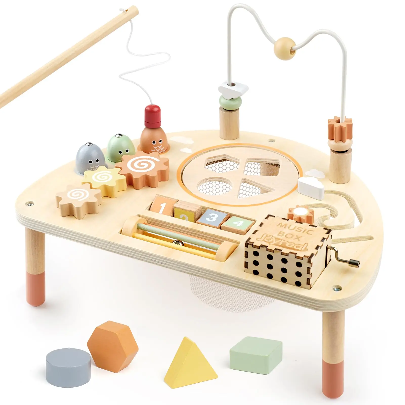 8-in-1 Wooden Montessori Activity Table for Toddlers
