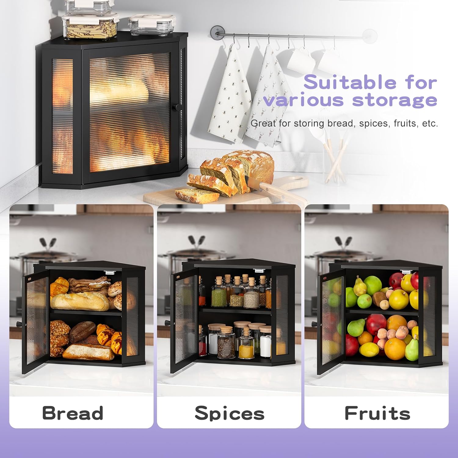 Artisan Corner Bread Bin | Space-Saving Farmhouse Storage 🍞✨