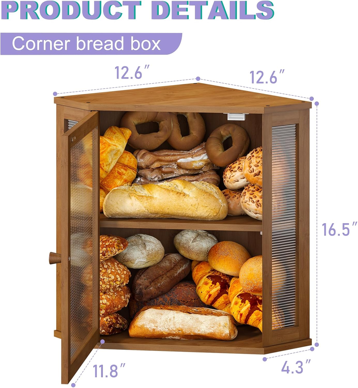 Artisan Corner Bread Bin | Space-Saving Farmhouse Storage 🍞✨