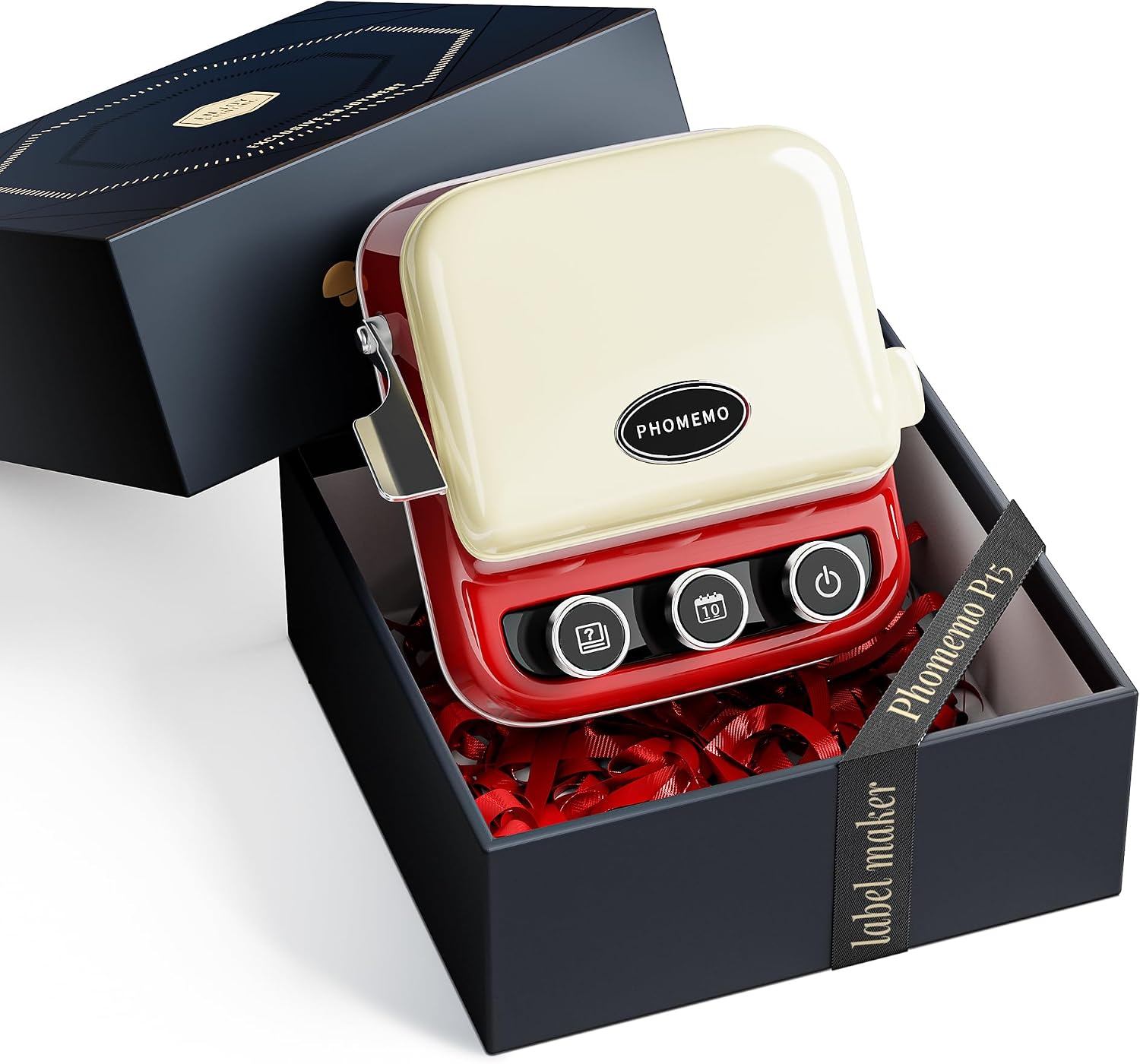 Mini Bluetooth Ribbon Printer & Label Maker - Vintage Style for Gift Wrapping & DIY 🎀🏷️