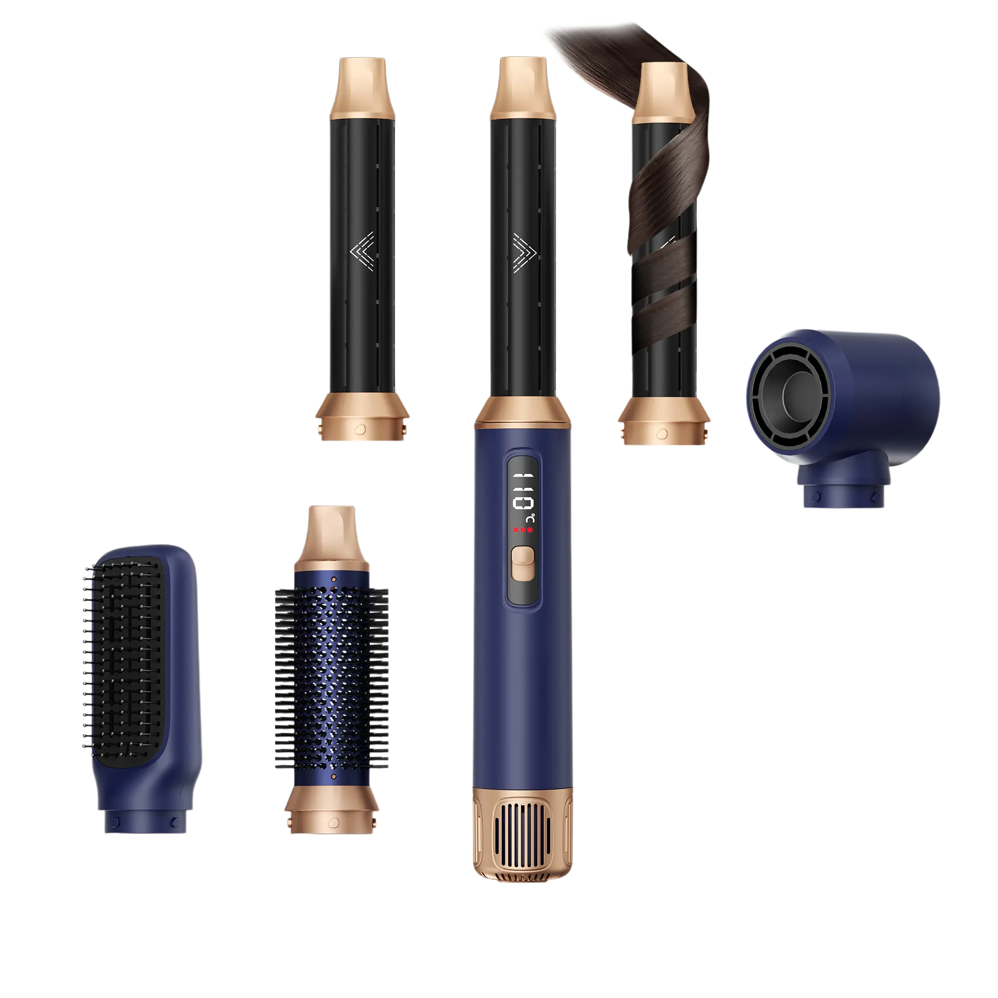 Atopskins 5 in 1 Hair Dryer Brush Set, Hot Air Styler Blowout Brush