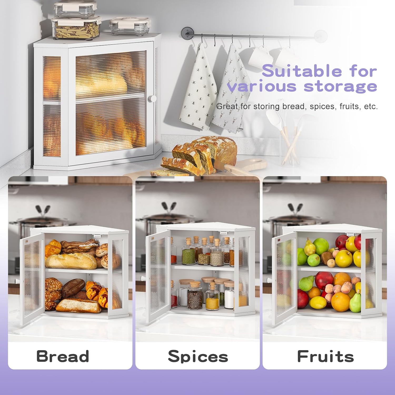 Artisan Corner Bread Bin | Space-Saving Farmhouse Storage 🍞✨