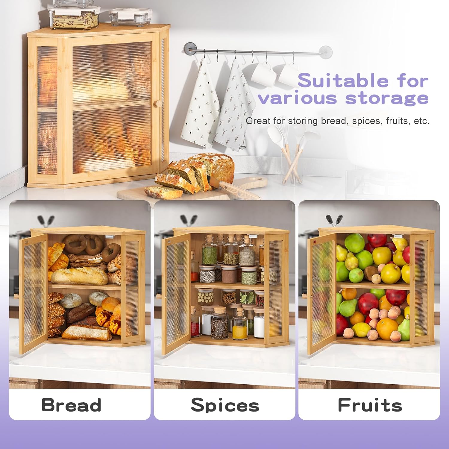 Artisan Corner Bread Bin | Space-Saving Farmhouse Storage 🍞✨