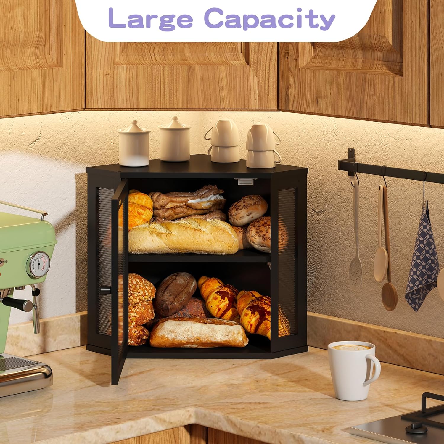 Artisan Corner Bread Bin | Space-Saving Farmhouse Storage 🍞✨