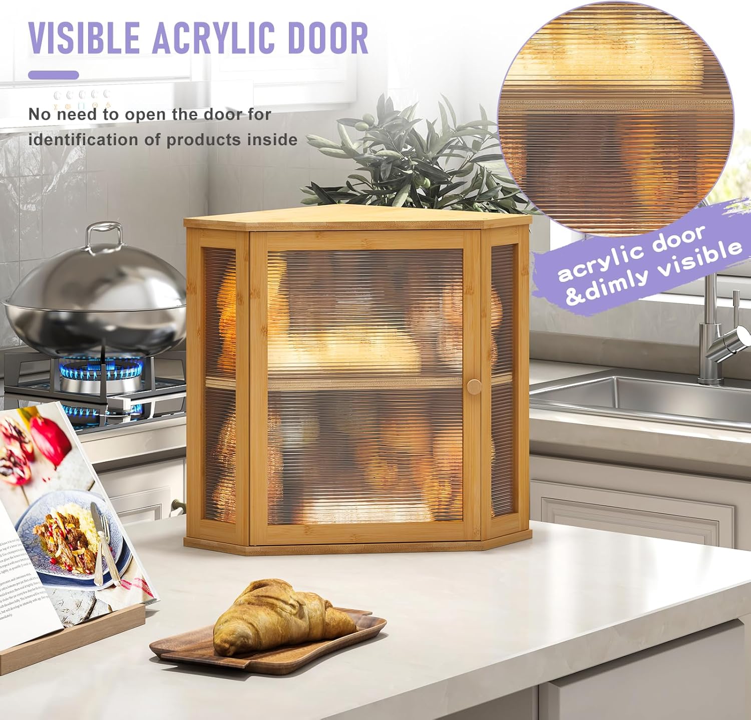 Artisan Corner Bread Bin | Space-Saving Farmhouse Storage 🍞✨