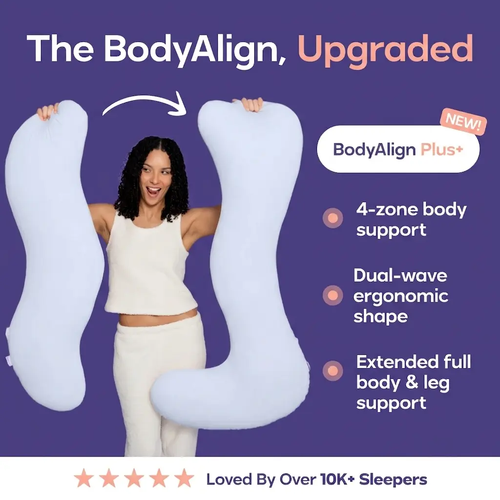 Full Body Ergonomic Support Pillow - Cooling Maternity & Pregnancy Relief 🤰💤