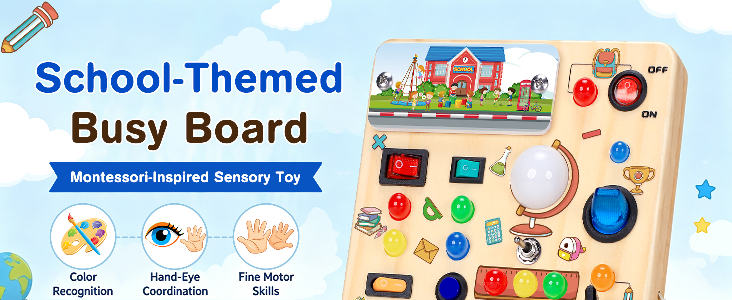 Montessori Busy Board Main