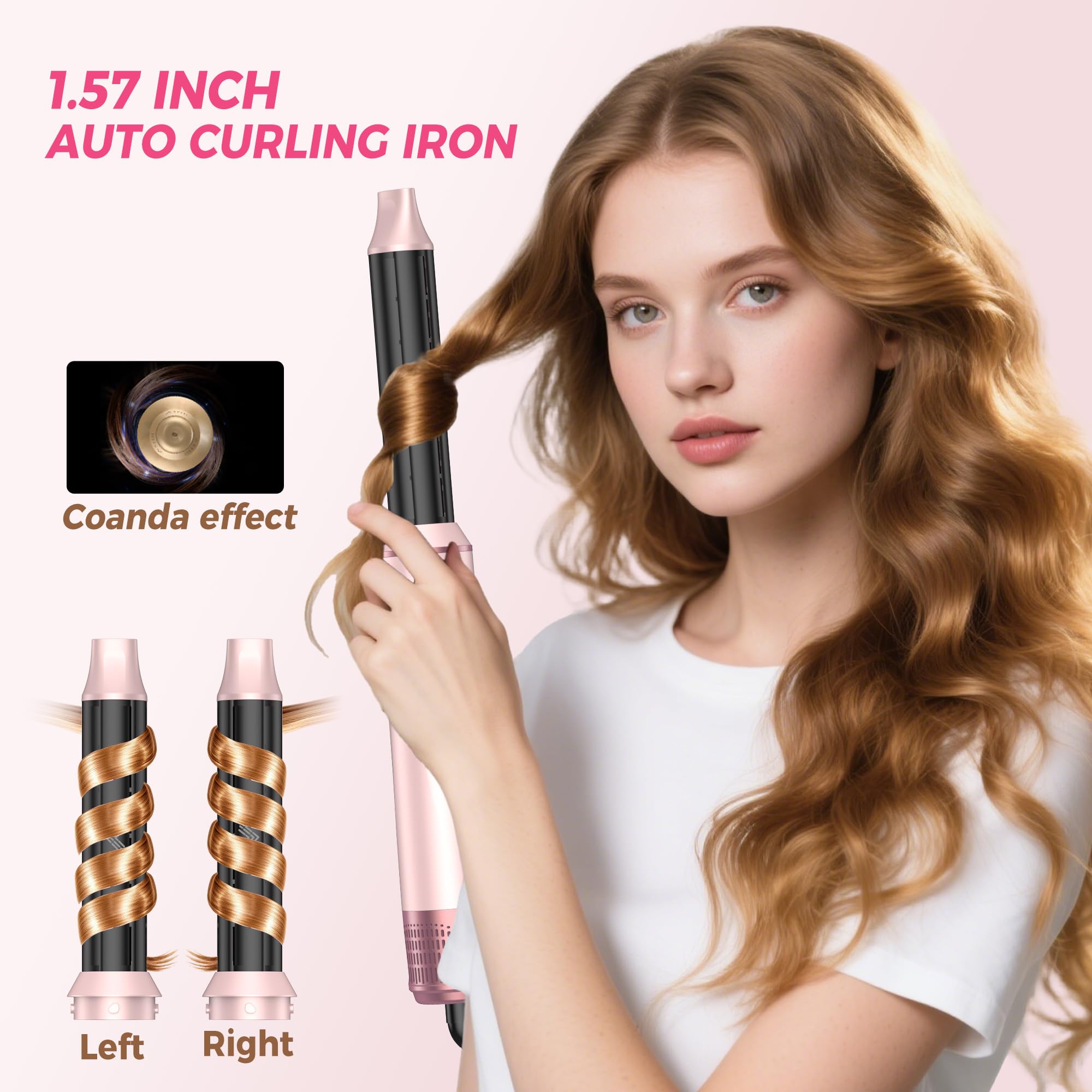 Atopskins 5 in 1 Hair Dryer Brush Set, Hot Air Styler Blowout Brush