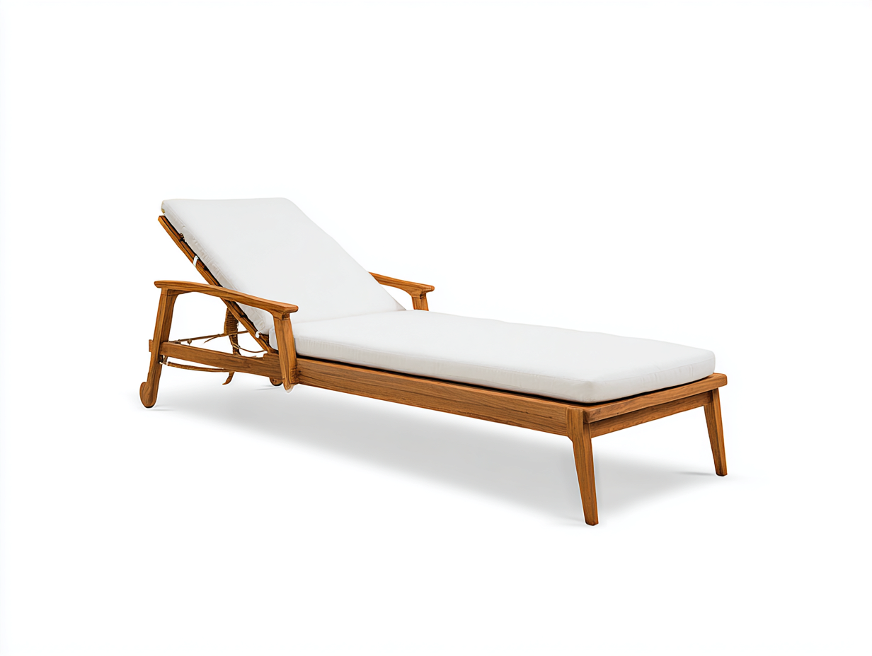 Sonnenliege-Gartenliege-Holz-200x70x35 cm-Naturfarbe-verstellbare Rückenlehne-Relaxliege-Outdoor-Terrasse-Janoioabode