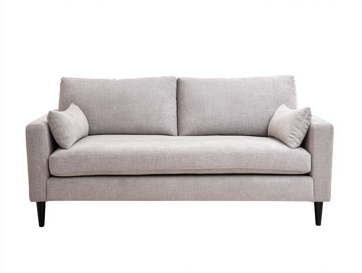 2-Sitzer Sofa - Stoffbezug Polsterung - Hellbeige - 176x90x84 cm - Modernes Design-Janoioabode